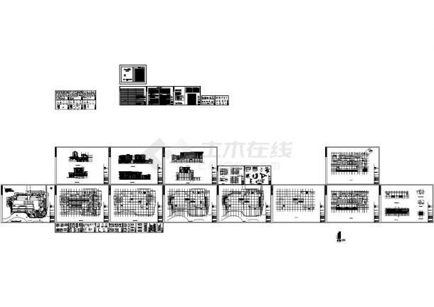 某仿古元素的四层商住楼建筑CAD施工图-图一