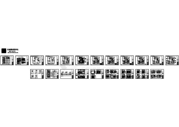 某三房两厅两卫户型简欧新古典风格室内装修设计cad全套施工图（含设计说明，含高清效果图）-图一