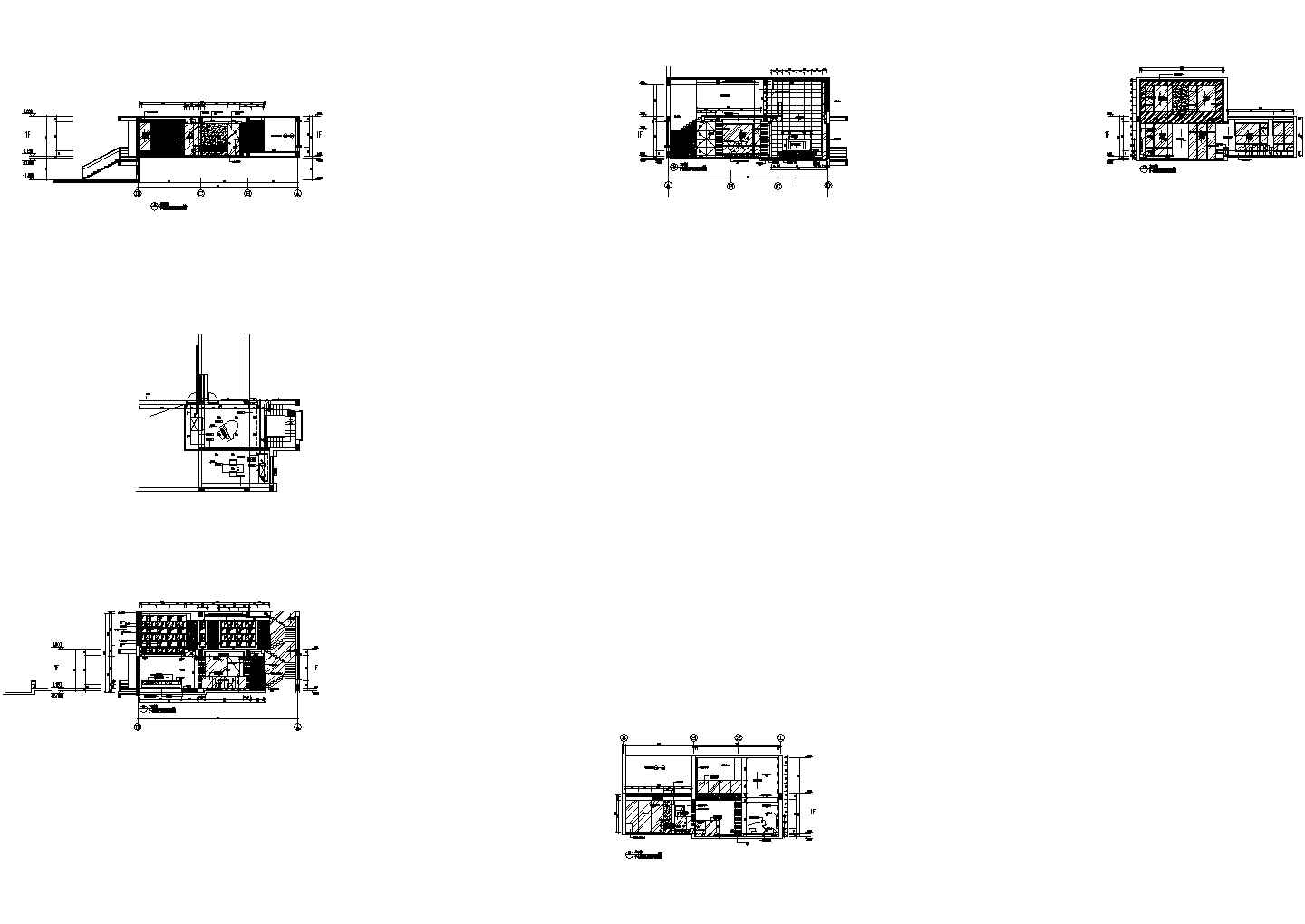 广州某现代三层住宅空间施工图（含屋顶花园）