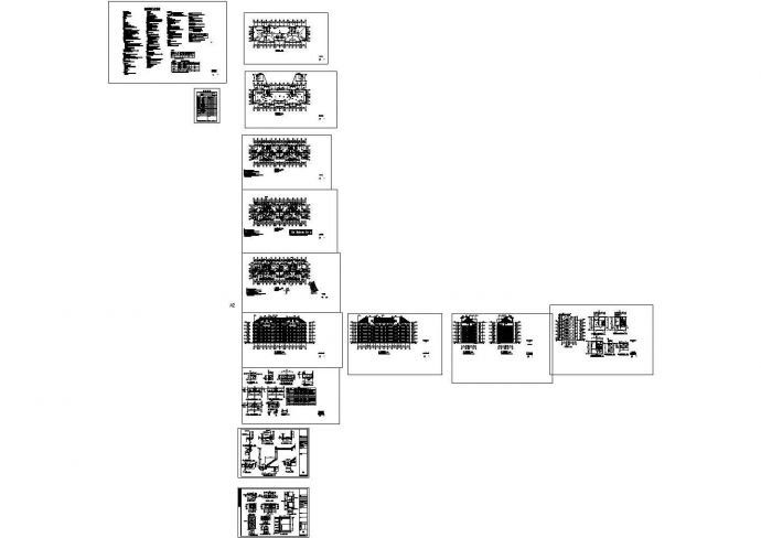[安置房]某六层一梯四户住宅楼建筑施工图CAD_图1