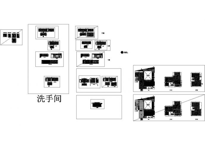 广东某三层别墅装饰工程室内设计CAD施工图_图1