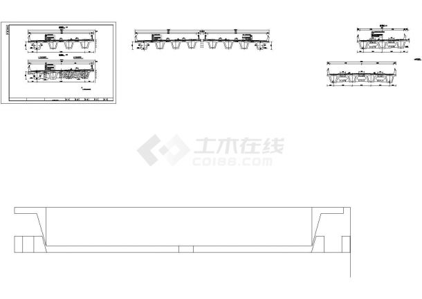 [黑龙江]后张法4×25m预应力先简支后连续小箱梁桥设计施工图-图二