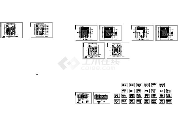 2层咖啡吧装修施工CAD图-图一