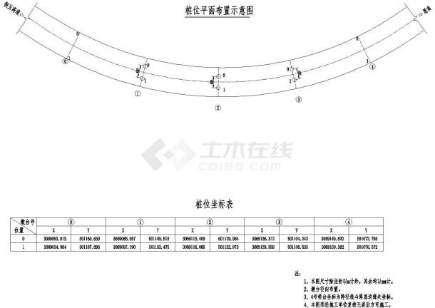 预应力T型互通匝道桥设计施工图（现浇箱梁花瓶式桥墩）-图一