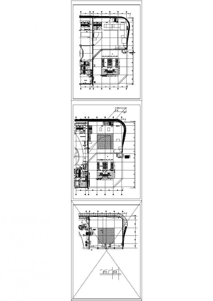 羽毛球场地改为餐饮电气设计CAD图纸_图1