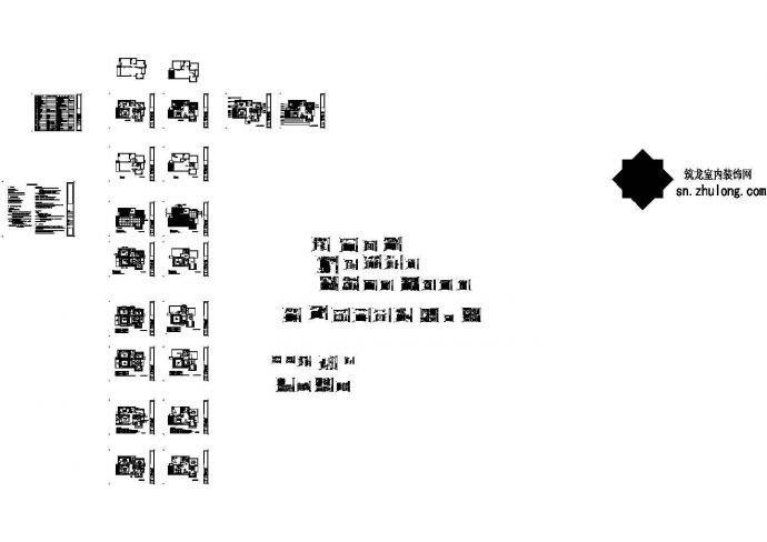 江苏高档叠层双层别墅室内设计CAD施工图_图1