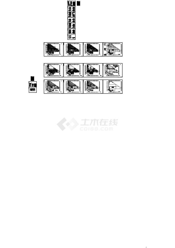 温州某高级中学三层食堂建筑电气施工图-图一