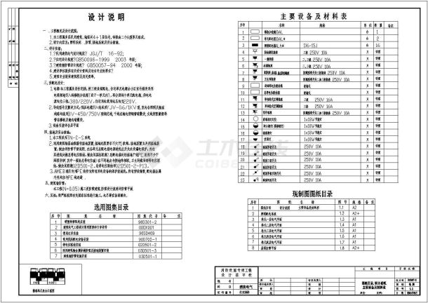 成都某低层住宅电气设计施工图-图二