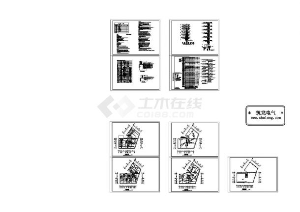 某三类七层商住楼电气设计施工图-图一