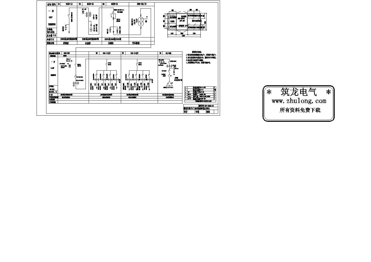 ZBW-160KVA箱变系统图