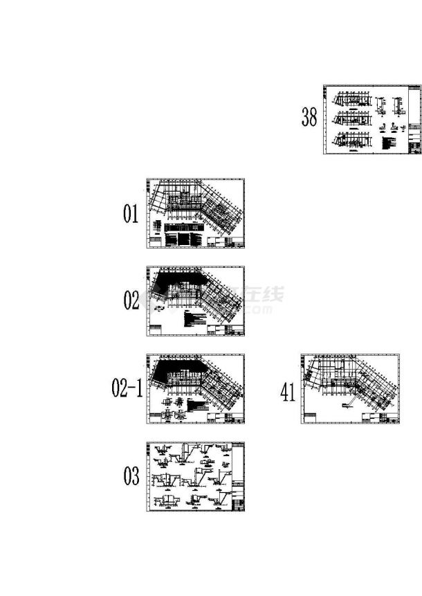 [安徽]地上28层剪力墙结构住宅楼结构施工图CAD-图一
