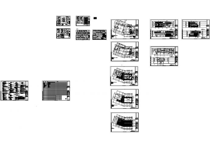 三层钢框架结构售楼处结构施工图（含建筑图计算书）CAD_图1