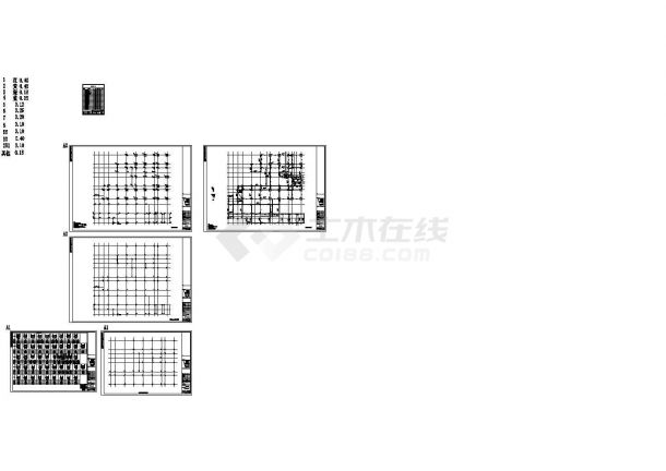 [广东]四层框架结构教学楼结构施工图CAD-图一