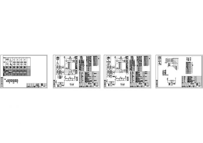 某地御景湾小区10KV配电工程6台HXGN-12型高压环网柜设计cad全套电气原理图（标注详细）_图1