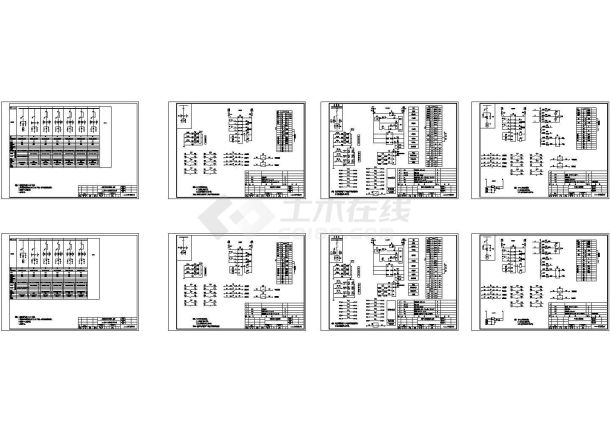 某10KV线路下地工程2套高压环网柜设计cad全套电气原理图（标注详细）-图一