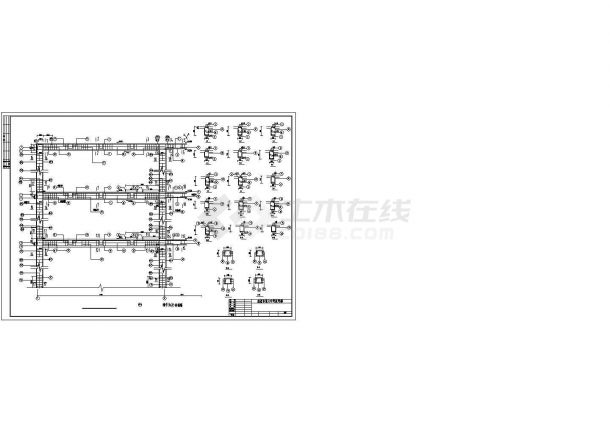 3965平米，三层框架教学楼毕业设计（计算书、施组、工程量计算、建筑、结构图）-图一