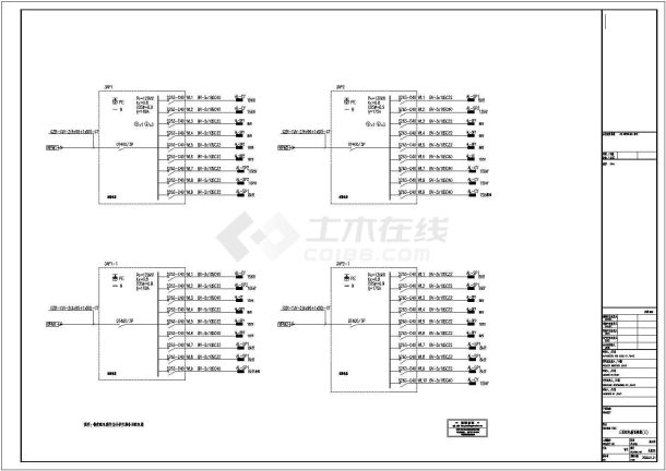 北京大型商住综合体强弱电系统设计施工cad图，共五百张-图一