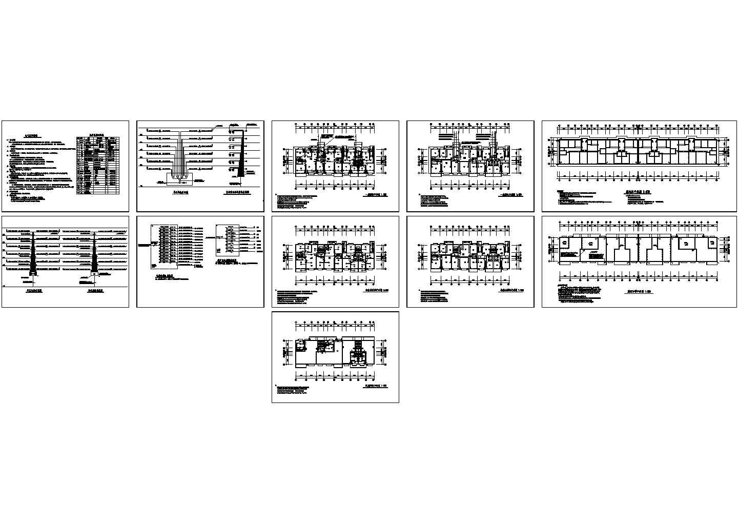 某多层住宅电气CAD设计施工图(1)