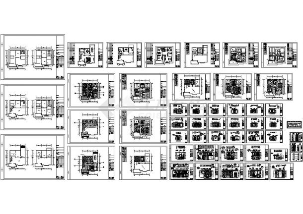  Interior decoration drawing of European luxury double deck villa - Figure 1