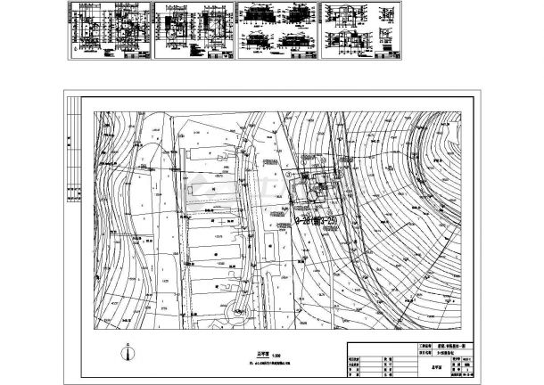 香格里拉某二层别墅建筑CAD施工图-图一
