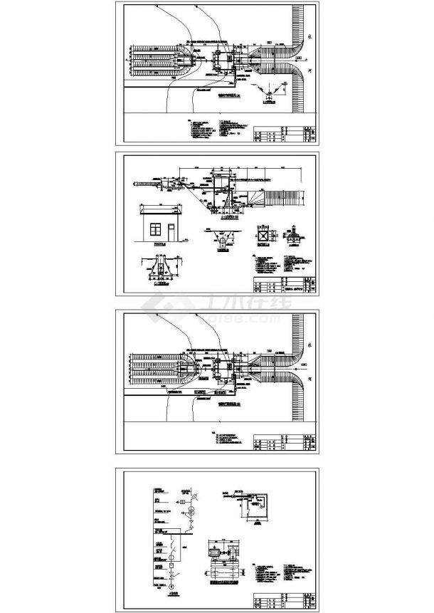 【杭州】某地灌区抽水电灌站全套施工设计cad图（含电机直联外形安装图）-图一