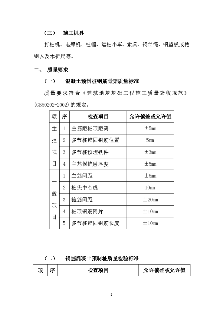 钢筋混凝土预制桩工程施工技术交底-图二