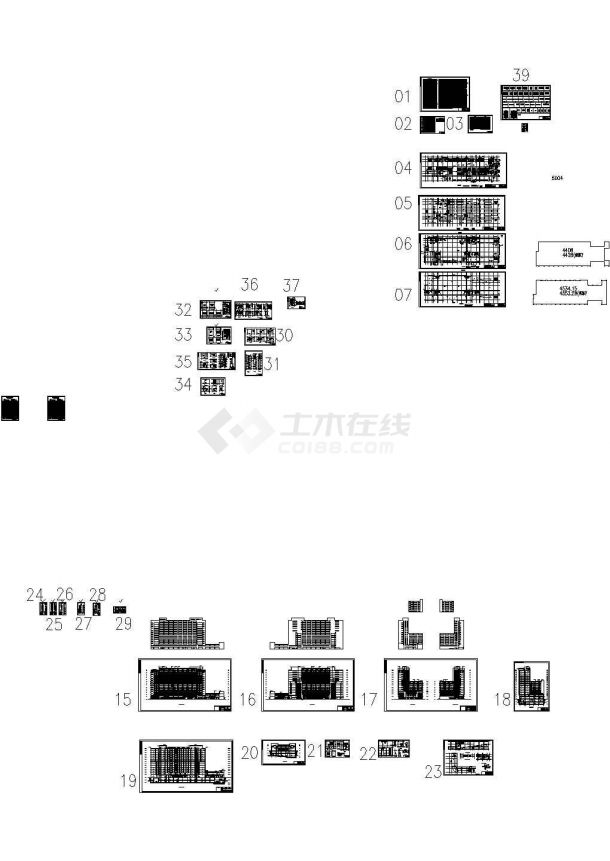 [北京]某十五层大学生公寓建筑设计施工图-图二