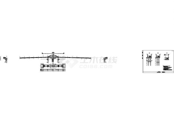 某(斜拉桥-连续梁组合体系)桥工程设计施工图纸-图一