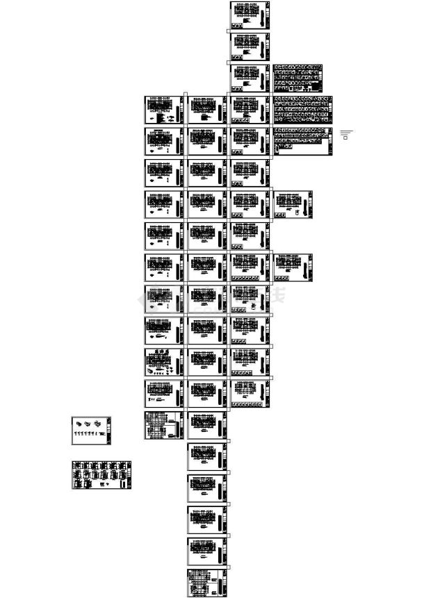 [福建]装配整体式剪力墙结构高层住宅楼结构cad设计施工图-图一