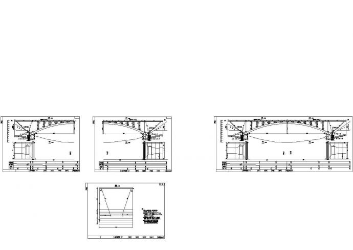 1-80米钢筋混凝土箱型肋拱桥设计cad套图（39张）_图1