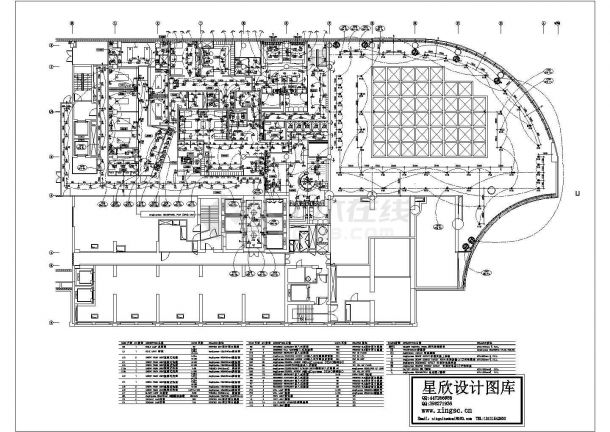 专业的酒店灯光设计图cad施工图设计-图一