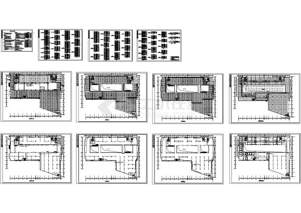 南昌市某4层高档惠民购物商场电气设计CAD施工图-图一