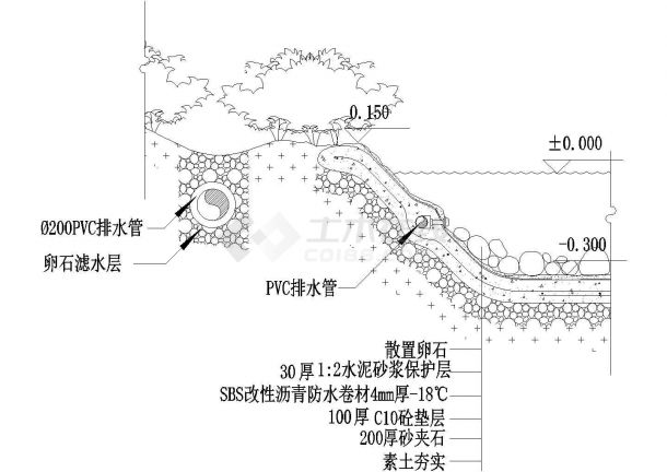 某地区驳岸8施工CAD参考图-图一