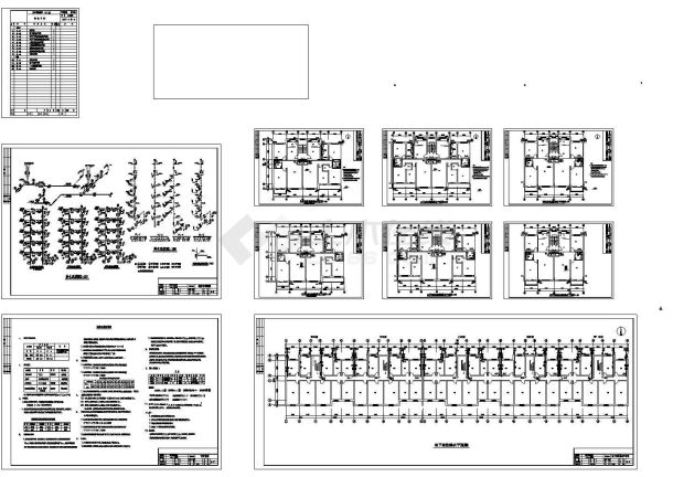 某地 -1+5层住宅楼给排水施工图-图一