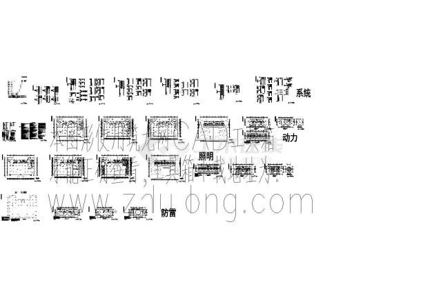 江西某十六层酒店电气设计CAD全套图-图二