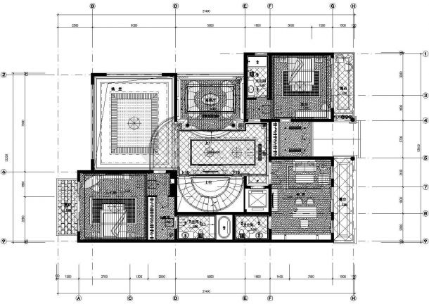  Decoration drawing of a famous villa in Shanghai F House type drawing - Figure 1