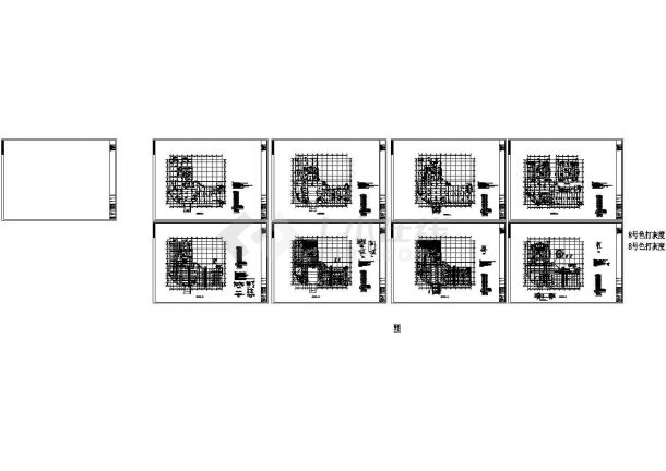 22层框筒结构酒店施工图（地下一层、裙房三层）CAD-图二