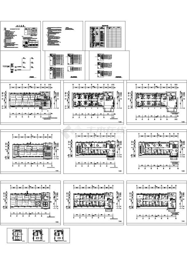 三层办公楼电气施工全套CAD图纸（包括说明系统强弱电部分）-图一