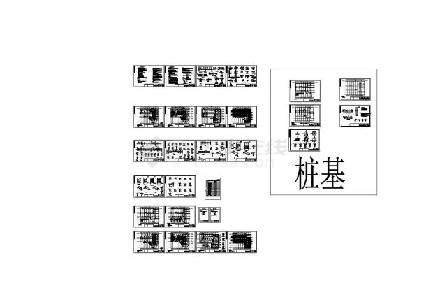 某娱乐城全套结构图纸（基础分别有条基、桩基两种）-图二