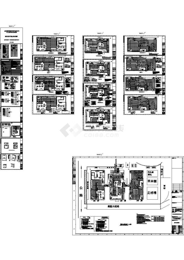 厂房设计_东莞某厂房0.5MW屋面分布式光伏发电设计CAD施工图-图二