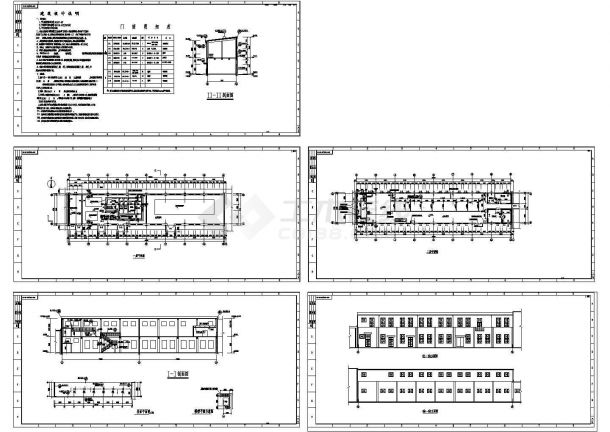 厂房设计_某二层轻钢结构工业厂房设计cad全套建筑施工图（含设计说明）-图一