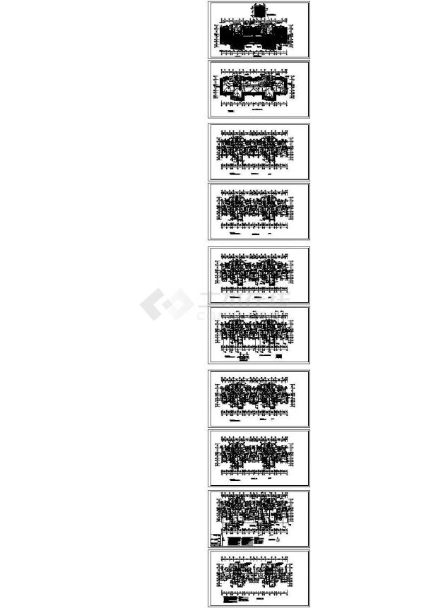 [济宁]某十八层二连塔欧式住宅建筑设计施工图-图二