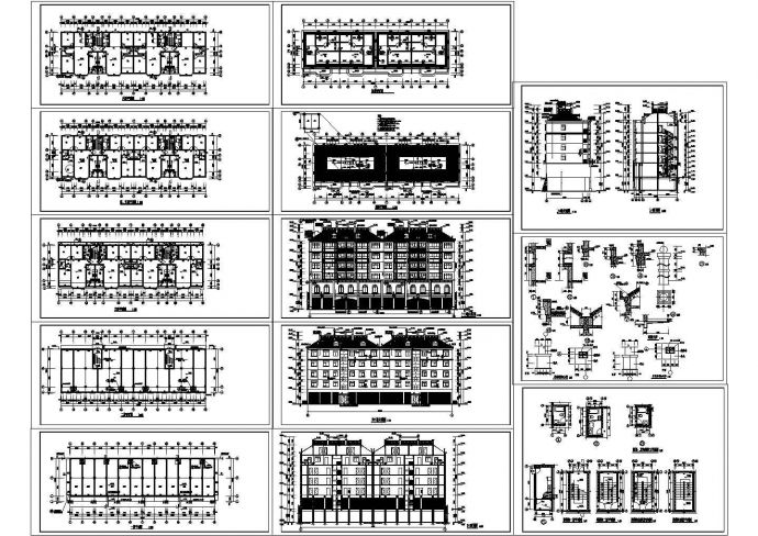 某地6层砖混结构商住楼建筑设计方案图_图1