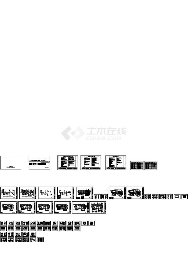 某两室三厅一卫户型私人住宅现代中式风格室内装修设计cad全套施工图（含设计说明，含高清效果图）-图一