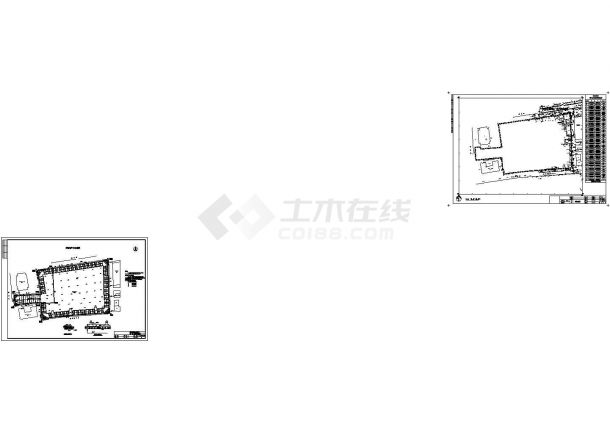 12米深基坑桩撑支护施工CAD图-图一