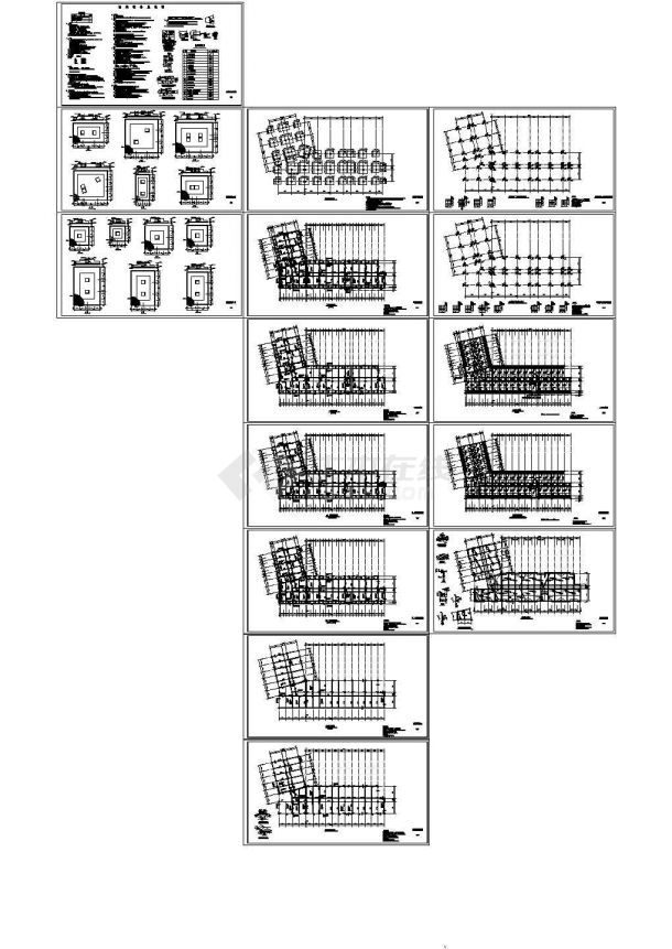 框架结构学生公寓结构施工图（六层独立基础），17张图纸-图一