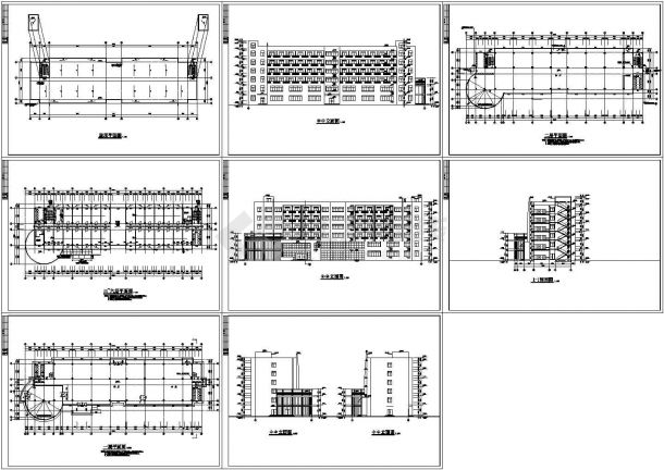 深圳市福田区某沿街6层住宅楼建筑设计CAD施工图-图一