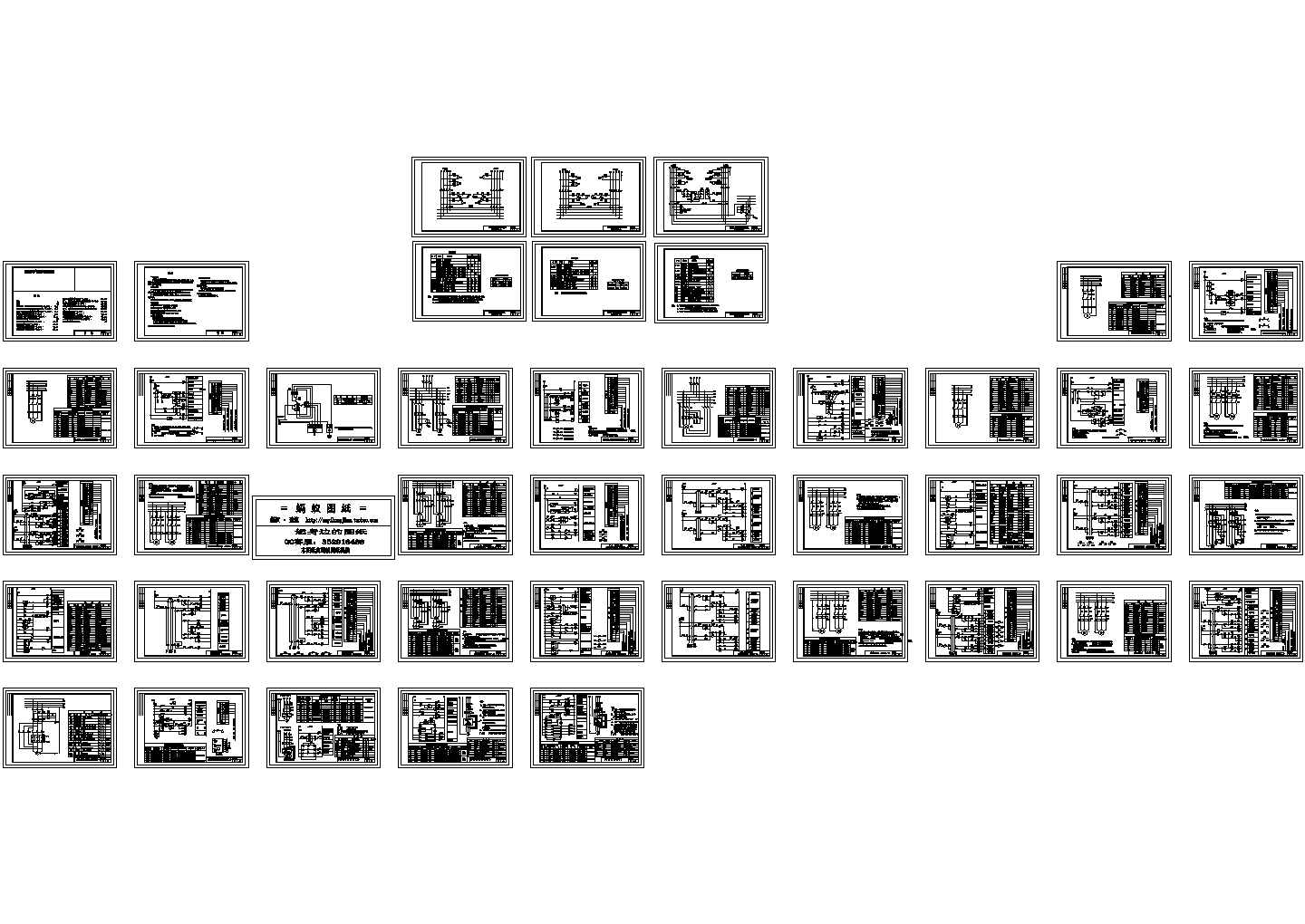 [设计图]常用电气控制设计图42张（全套CAD图集）（绘图细致）