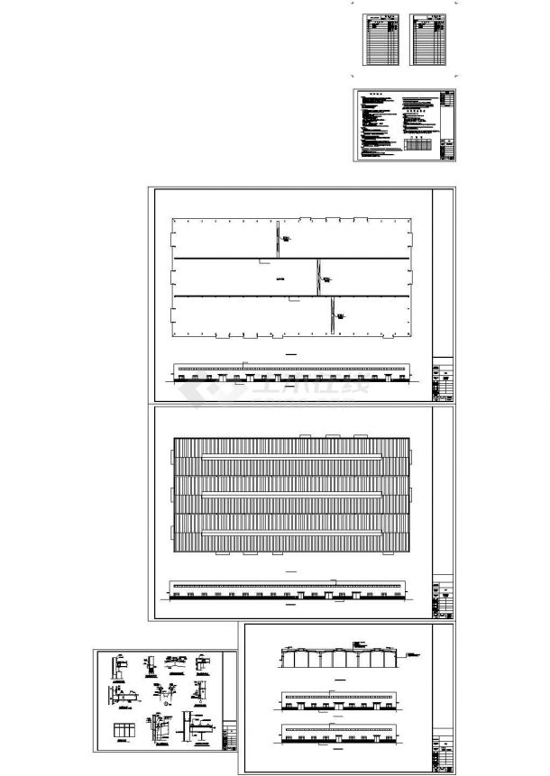 厂房设计_[江苏]某136x66米钢厂单层厂房建筑施工图-图一
