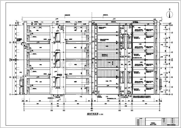 [东莞]某自来水厂过滤水池建筑施工图-图二